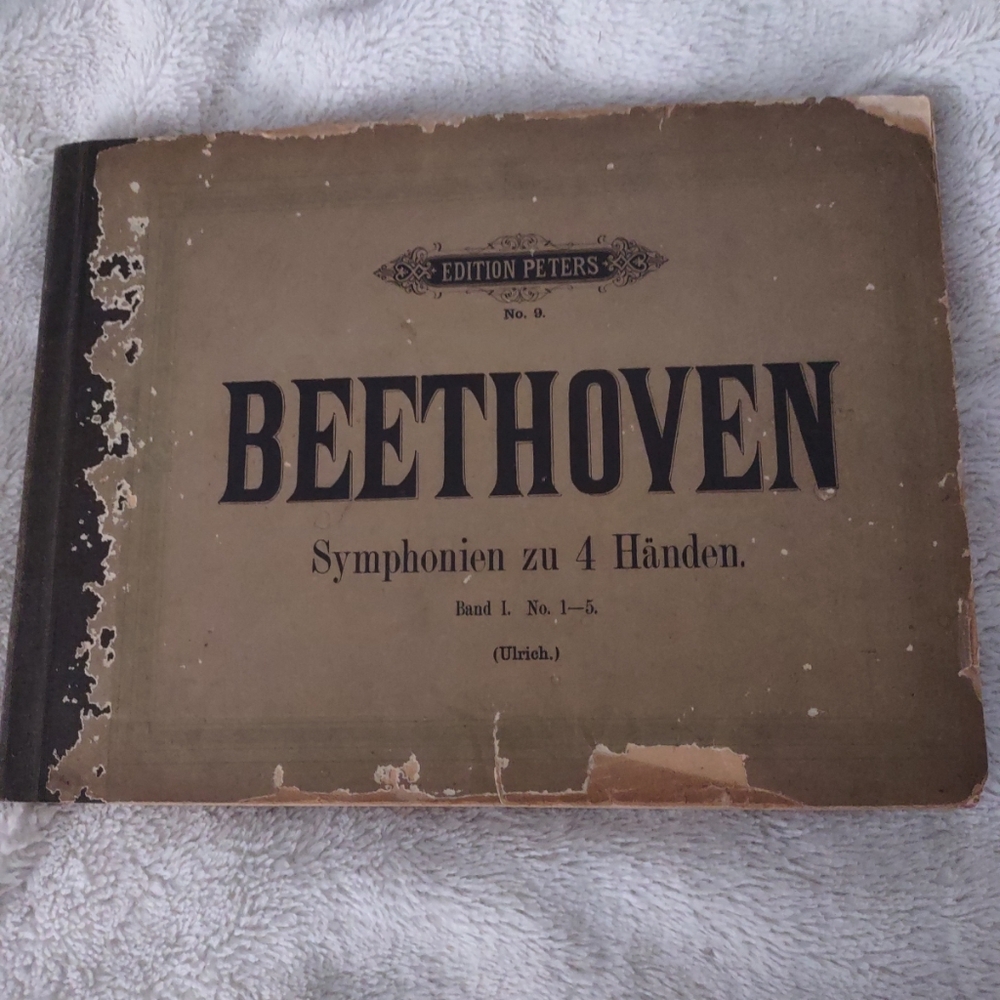Beethoven 1953 symphonien zu 4 Hansen music book unisex vintage
